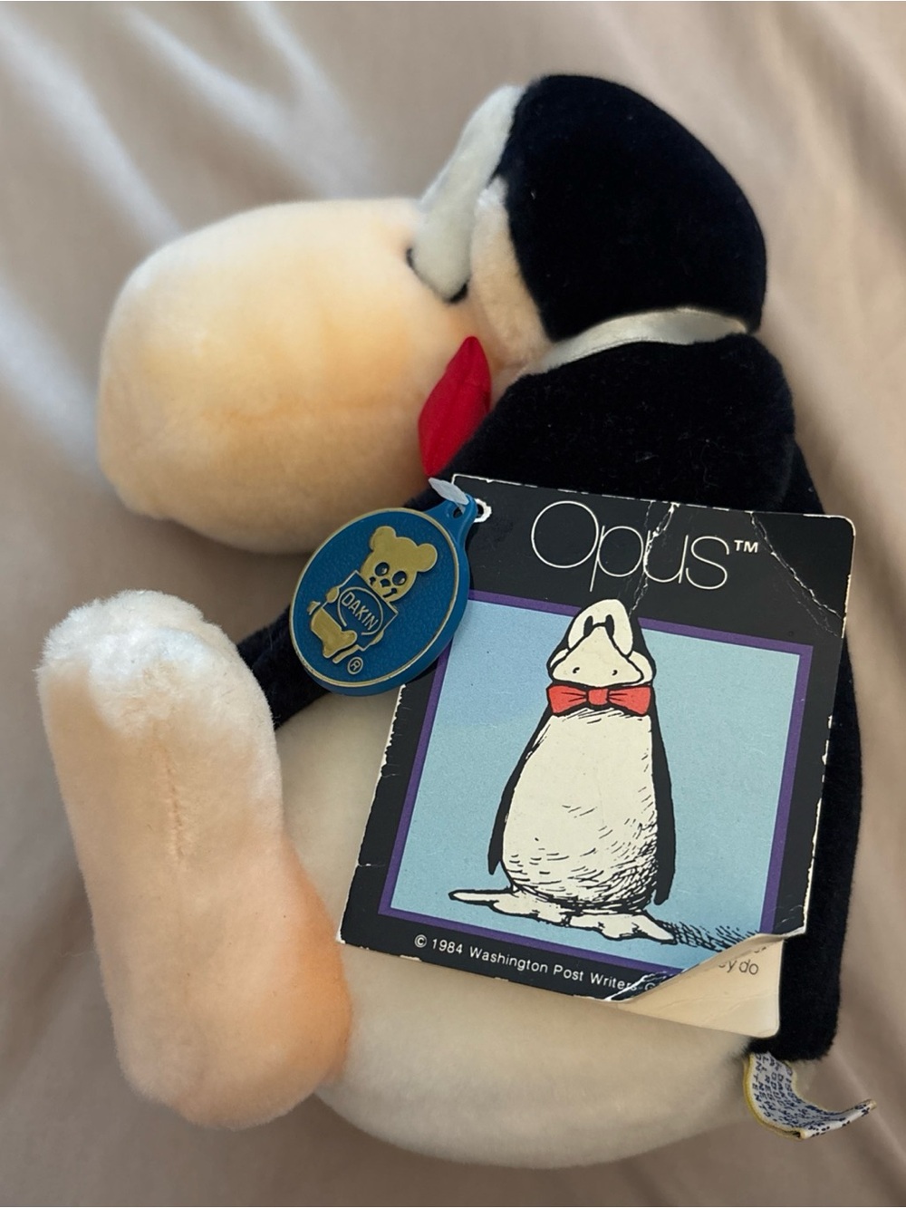 Opus Plush Penguin Toy by Opus - Black, White, Red